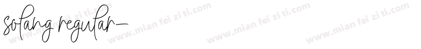 solang regular字体转换